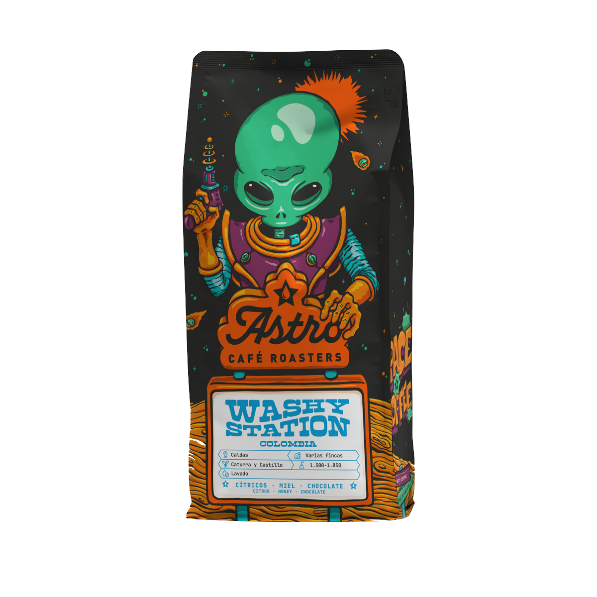 Washy Station Colombia specialty coffee bag from Astro Café Roasters